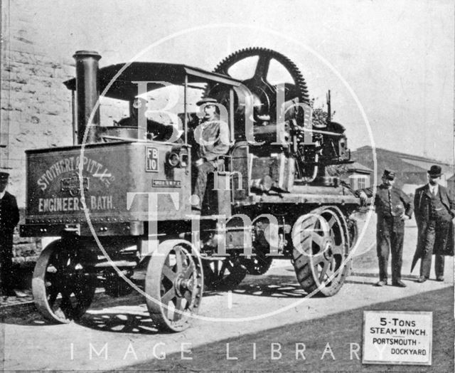 Stothert & Pitt first steam wagon used by Stothert & Pitt, Bath c.1880