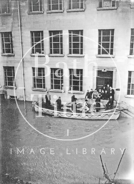 Stothert & Pitt flooding at Newark Works, Bath 1947