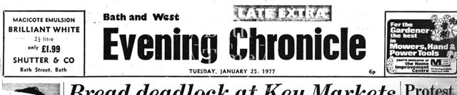 Bath and West Evening Chronicle 1977