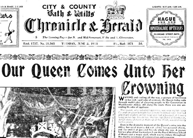 City & County Bath & Wilts. Chronicle & Herald 1952