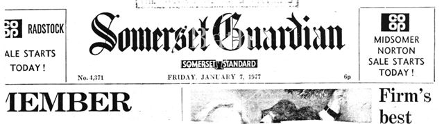 Somerset Guardian, Somerset Standard 1977