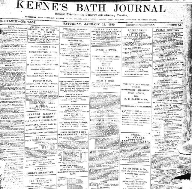 Keene's Bath Journal 1889