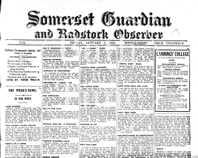 Somerset Guardian and Radstock Observer 1923