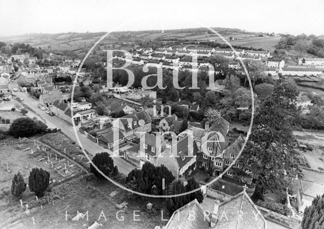 View of Northend, Batheaston from the top of the church tower 1983