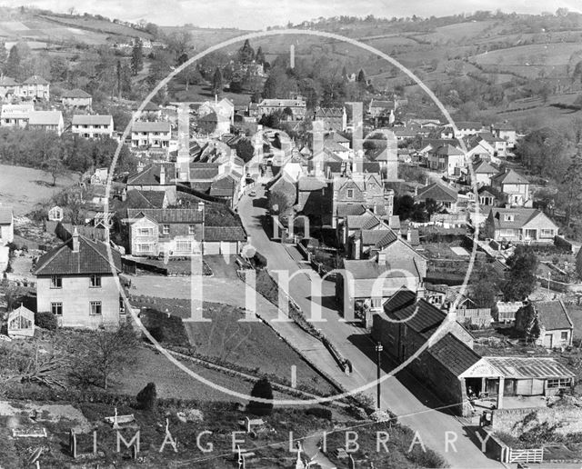 View of Northend, Batheaston from the top of the church tower 1969