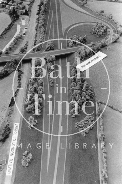 The A36 link road at the junction with the Batheaston/Swainswick Bypass, Bathampton 1990