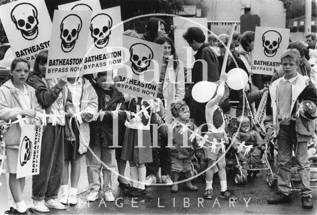 Batheaston/Swainswick Bypass protesters 1990