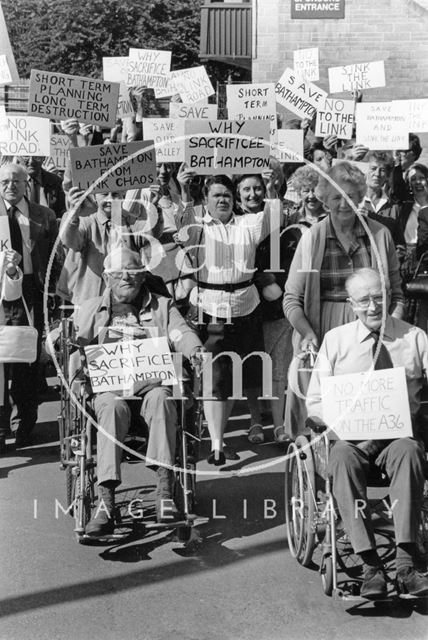 Batheaston/Swainswick Bypass protesters 1992