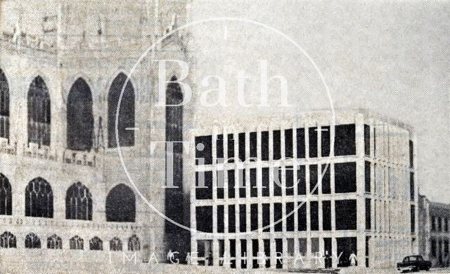 Artist's impression of the new building proposed to house the Bath and Portland Group, Bath 1966