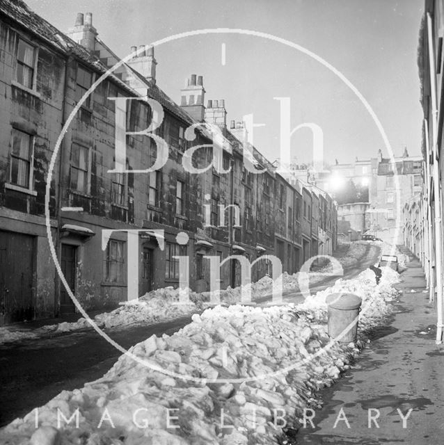 Ballance Street, Bath in winter 1963