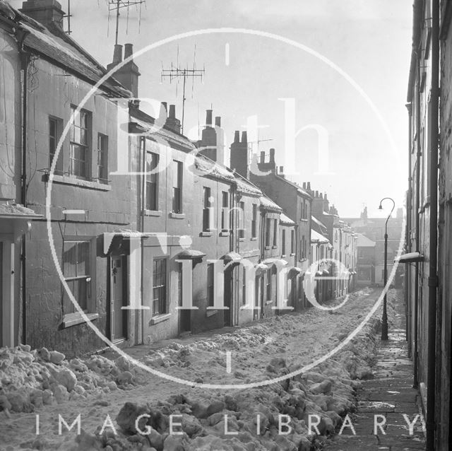 Ballance Street, Bath in winter 1963