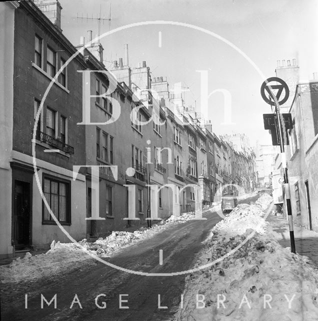 Ballance Street, Bath in winter 1963