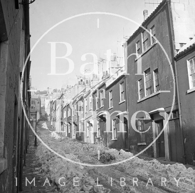 Ballance Street, Bath in winter 1963