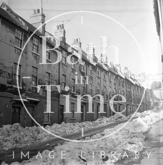 Ballance Street, Bath in winter 1963