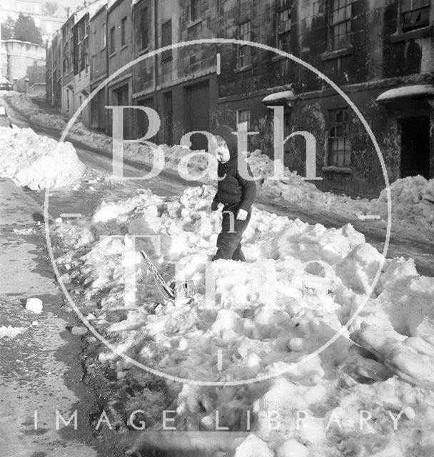 Ballance Street, Bath in winter 1963