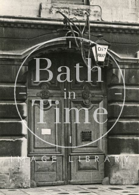 The entrance to Bath Police Station, Orange Grove c.1950