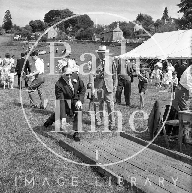 Edwin (Ted) Leather at Bathford c.1960