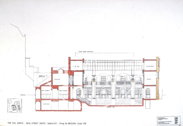 The Spa Baths - Beau Street Baths Section, Bath c.1989