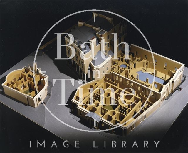 Model of old plans for Bath spa redevelopments c.1989