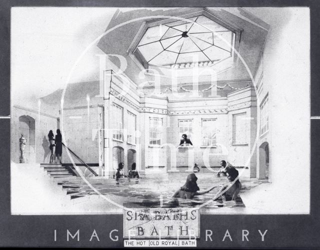 Interior of the proposed restored Hot (Royal) Baths, Bath 1993