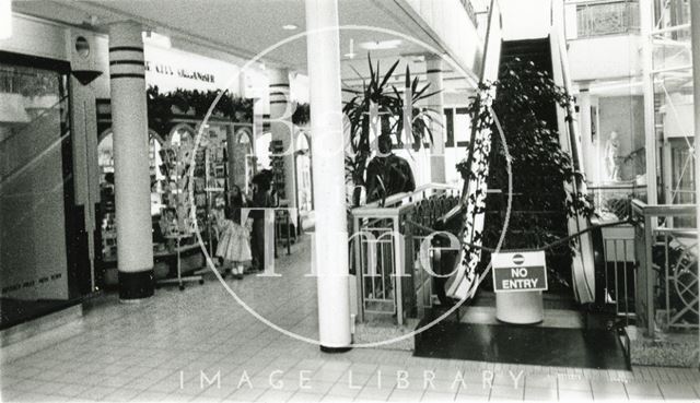 Interior of the Colonnades Shopping Centre, Bath Street, Bath 1993