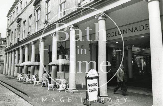 Exterior of the Colonnades Shopping Centre, Bath Street, Bath 1990