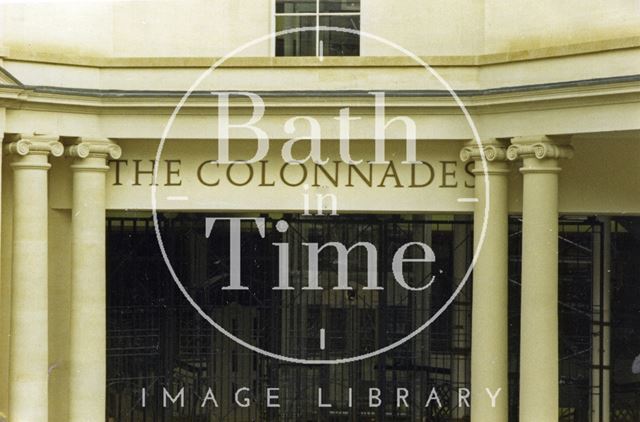 Entrance to the Colonnades Shopping Centre, Bath Street, Bath 1989