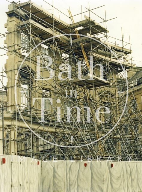 Building the Colonnades Shopping centre, Bath Street, Bath 1987