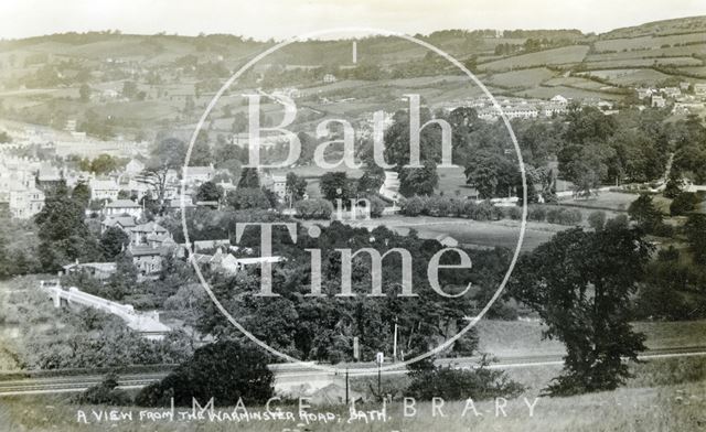 View from the Warminster Road, Bath 1935