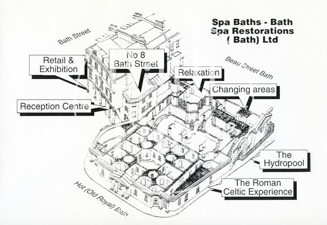 Plan of the proposed Bath Spa restoration 1993