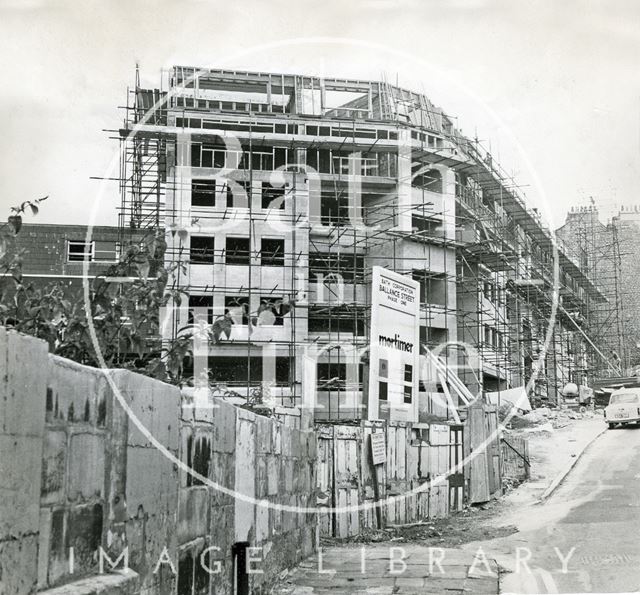 The new Ballance Street flats on Lansdown Hill, Bath 1971