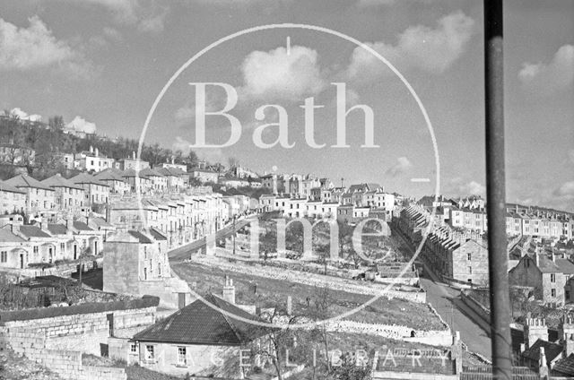 View from Berkeley House, Snow Hill, Bath c.1957