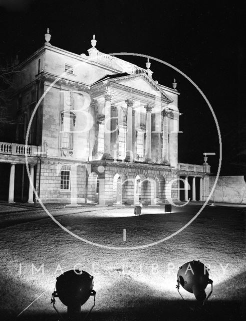 The Holburne Museum floodlit, Bath c.1957