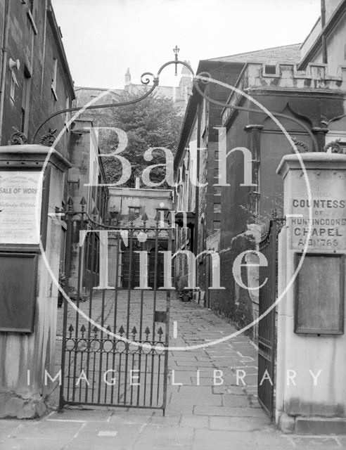 Entrance to the Countess of Huntingdon's Chapel, Bath 1957