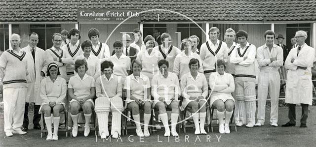 Lansdown Men's and Ladies' cricket teams, Bath 1971