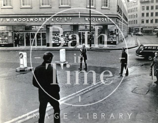 The Woolworth block, Stall Street, Bath 1960s