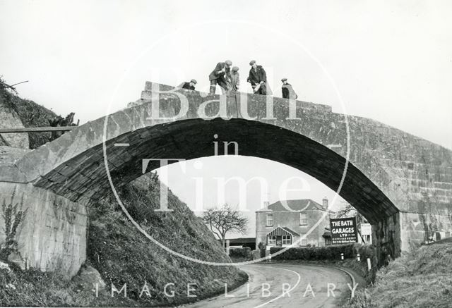 Dry Arch on the Warminster Road, Bathampton being dismantled c.1958