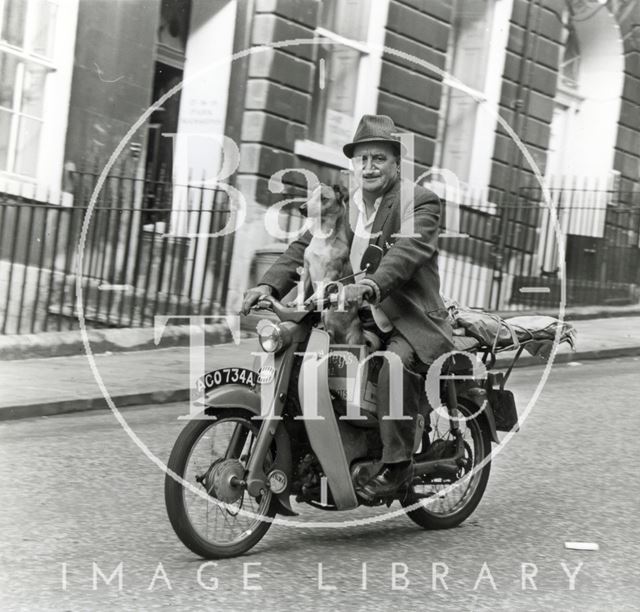 John Roberts and Charlie, Park Street, Bath 1970