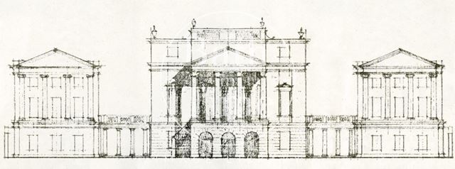 Artist's impression of proposed alterations to be added to the Holburne Museum, Bath 1974