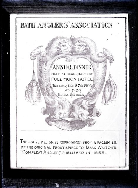 Bath Anglers' Association poster 1906