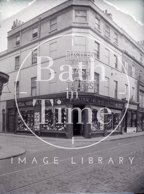 Foster Brothers Clothing Co. Ltd., tailors, 30 & 31, Stall Street and 1, Beau Street, Bath 1923