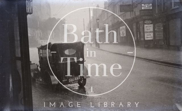 Walcot Street, Bath in the rain c.1920