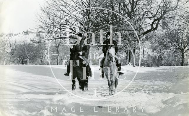 Horse riding in Royal Victoria Park?, Bath 1982