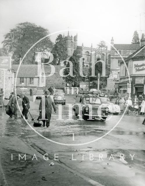 Floods, High Street, Weston, Bath c.1960