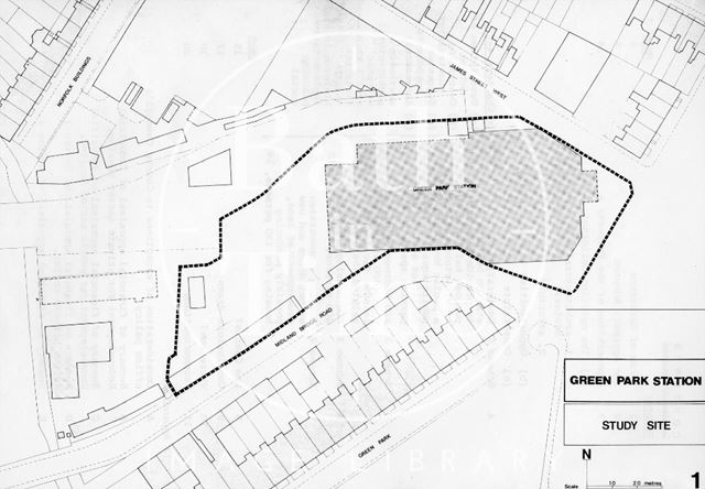 The Green Park Station Development Site, Bath 1975