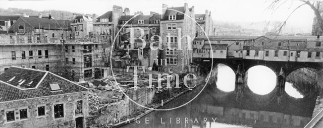 The Grove Street riverside development, Bath 1981