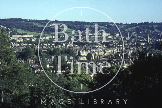 View from Camden Crescent, looking south, Bath 1965