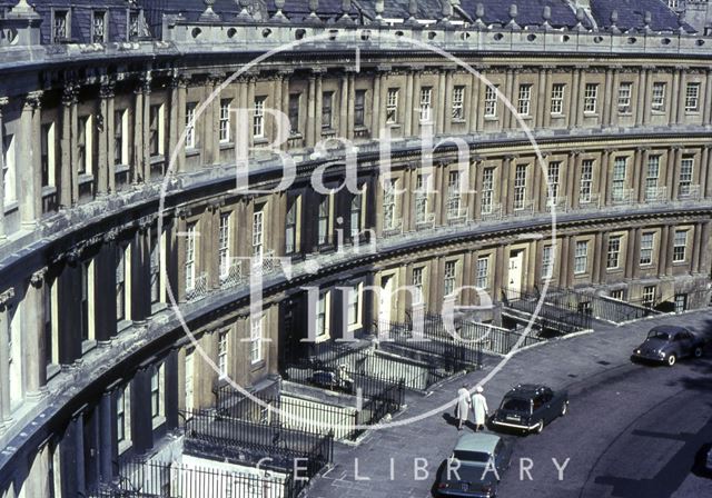 The Circus, Bath from roof level 1965