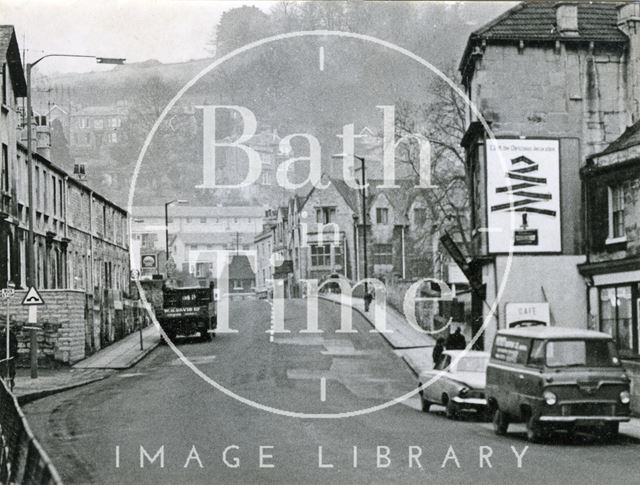 Pulteney Road, looking towards Claverton Street, Bath c.1960