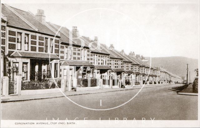 Coronation Avenue (top end), Bath c.1930